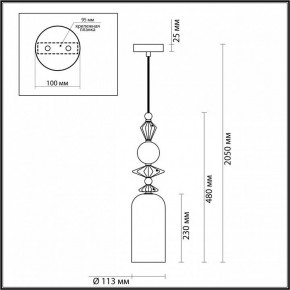 Подвесной светильник Odeon Light Bizet 4855/1 в Кургане - kurgan.mebel24.online | фото