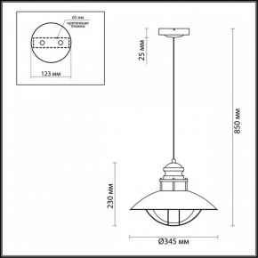 Подвесной светильник Odeon Light Dante 4164/1 в Кургане - kurgan.mebel24.online | фото 3