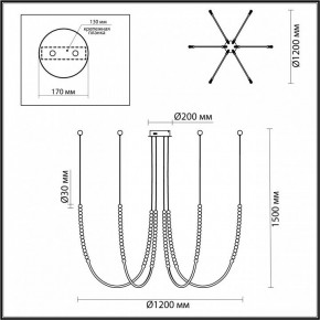 Подвесной светильник Odeon Light Monella 6639/70L в Кургане - kurgan.mebel24.online | фото 4