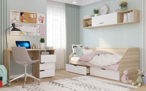 Полка 2032 АНТАЛИЯ (Сонома/Белый софт) в Кургане - kurgan.mebel24.online | фото 2