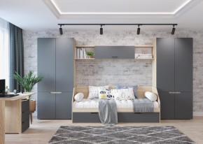 Полка 2032 АНТАЛИЯ (Сонома/Графит софт) в Кургане - kurgan.mebel24.online | фото 2