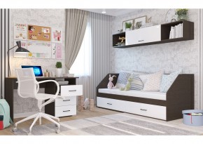 Полка 2032 НЕНСИ (Венге/Белый глянец) в Кургане - kurgan.mebel24.online | фото 2