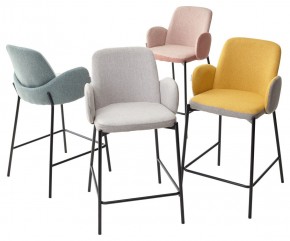 Полубарный стул NYX (H=65cm) VF106 желтый / VF120 серый М-City в Кургане - kurgan.mebel24.online | фото 4