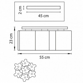 Потолочная люстра Lightstar Nubi 802073 в Кургане - kurgan.mebel24.online | фото 2