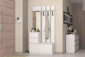 Прихожая "Хилтон" (Белый текстурный) в Кургане - kurgan.mebel24.online | фото