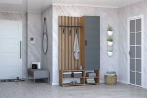Прихожая Юджи (Дуб Крафт Золотой/Графит) в Кургане - kurgan.mebel24.online | фото