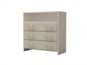 PROxSON Комод Varna (ЛДСП Белая+ткань Белый/Savana Milk (молочный)) 90x40 в Кургане - kurgan.mebel24.online | фото 2