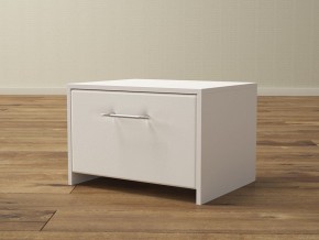 PROxSON Тумба Varna (ЛДСП Белая+экокожа Белый/Белый) 51x40 в Кургане - kurgan.mebel24.online | фото