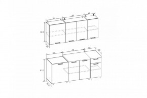 РИО-1 ЛДСП Кухонный гарнитур 1,7 м в Кургане - kurgan.mebel24.online | фото 7