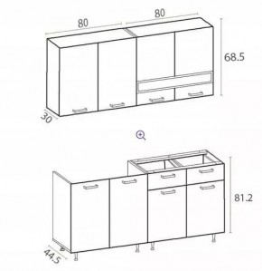 РИО-2 ЛДСП Кухонный гарнитур 1,6 м в Кургане - kurgan.mebel24.online | фото 7