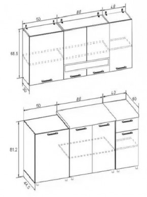 РИО-2 ЛДСП Кухонный гарнитур 1,7 м в Кургане - kurgan.mebel24.online | фото 7
