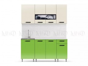 РИО-2 ЛДСП Кухонный гарнитур 1,7 м (Бежевый/Олива) в Кургане - kurgan.mebel24.online | фото