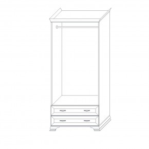 Шкаф 2-х дверный (корпус) Сиена в Кургане - kurgan.mebel24.online | фото 5