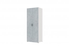 Шкаф 2-х створчатый VICTOR (Белый/Бетон) в Кургане - kurgan.mebel24.online | фото