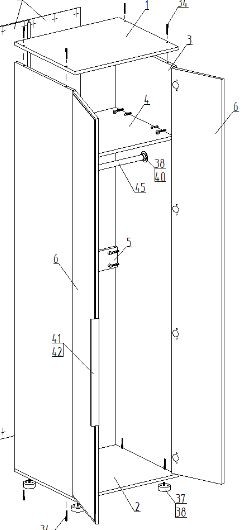 Шкаф 2-ств. для одежды "Лео" в Кургане - kurgan.mebel24.online | фото 2
