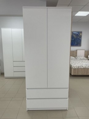 Шкаф 2-ств. с 2 ящиками "Бьянко" в Кургане - kurgan.mebel24.online | фото 3