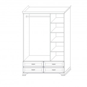 Шкаф 3-х дверный (корпус) Сиена в Кургане - kurgan.mebel24.online | фото 3