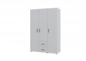 Шкаф 3-х створчатый с ящиками VICTOR (Белый) в Кургане - kurgan.mebel24.online | фото