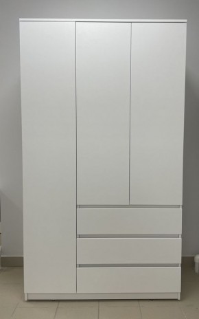 Шкаф 3-ств. с 3 ящиками "Бьянко" в Кургане - kurgan.mebel24.online | фото 3