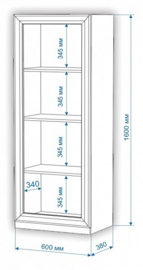 Шкаф для белья Нобиле ВтН-ФГД в Кургане - kurgan.mebel24.online | фото 2