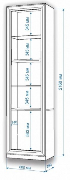 Шкаф для белья Нобиле ВтВ-ФГД-ФГК в Кургане - kurgan.mebel24.online | фото 3