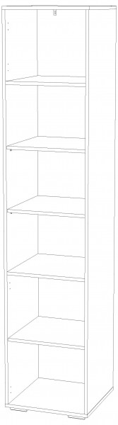 Шкаф для книг НМ 041.44 "Банни" Левый/Правый (Бисквит) в Кургане - kurgan.mebel24.online | фото 4