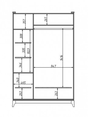 Шкаф для одежды Сабрина (ММ-302-01/03) с зеркалом в Кургане - kurgan.mebel24.online | фото