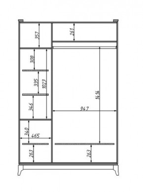 Шкаф для одежды Сабрина (ММ-302-01/03Б) в Кургане - kurgan.mebel24.online | фото