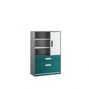 Шкаф книжный Кэнди КШ-2 Океан в Кургане - kurgan.mebel24.online | фото