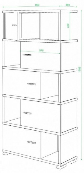 Шкаф комбинированный Домино СБ-30/5 в Кургане - kurgan.mebel24.online | фото 2