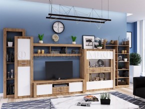 ТЕРРА Шкаф комбинированный (Белый глянец/дуб сонома) в Кургане - kurgan.mebel24.online | фото 3