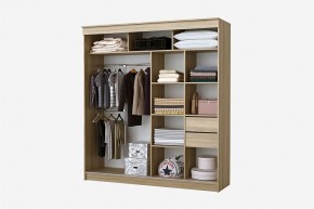 Шкаф-купе Фаворит 2.0 серия Альянс (дуб сонома) в Кургане - kurgan.mebel24.online | фото 2