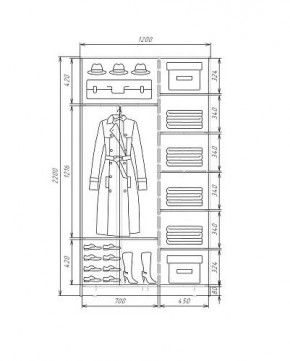 Шкаф-купе ХИТ 22-4-12-22 (420) в Кургане - kurgan.mebel24.online | фото 5