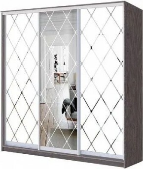 Шкаф-купе ХИТ 24-20/2-666 РОМБ БОЛЬШОЙ МАТОВЫЙ в Кургане - kurgan.mebel24.online | фото