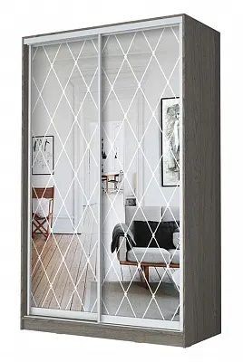 Шкаф-купе ХИТ 24-4-12/2-66 РОМБ БОЛЬШОЙ в Кургане - kurgan.mebel24.online | фото