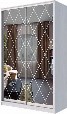 Шкаф-купе ХИТ 24-4-15-66 РОМБ БОЛЬШОЙ (420) в Кургане - kurgan.mebel24.online | фото