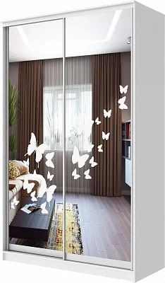 Шкаф-купе ХИТ 24-4-17-66 БАБОЧКИ в Кургане - kurgan.mebel24.online | фото