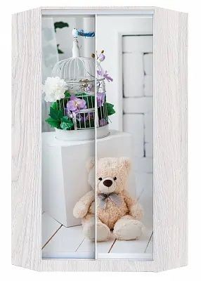 Шкаф-купе ХИТ-У-L-24-64-77 МИШКА В ИНТЕРЬЕРЕ в Кургане - kurgan.mebel24.online | фото