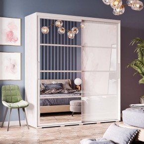 Шкаф-купе Крафт-6 1.6 м ШКК-06 (ясень белый) в Кургане - kurgan.mebel24.online | фото