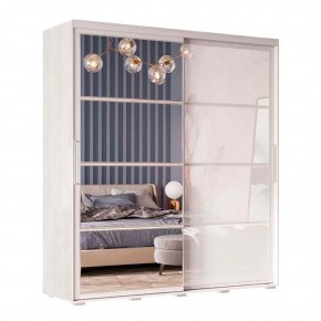 Шкаф-купе Крафт-6 1.6 м ШКК-06 (ясень белый) в Кургане - kurgan.mebel24.online | фото 3