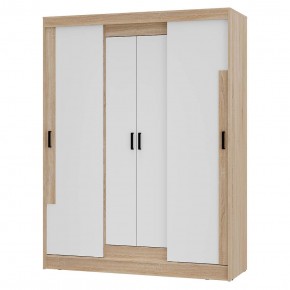 Шкаф-купе Смарт ШКК-06 (дуб сонома/белый) в Кургане - kurgan.mebel24.online | фото 2