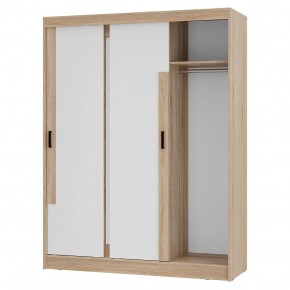 Шкаф-купе Смарт ШКК-06 (дуб сонома/белый) в Кургане - kurgan.mebel24.online | фото 4
