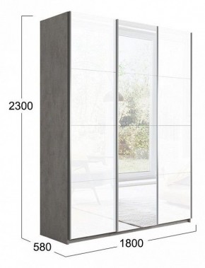 Шкаф-купе Траст СШК 2.180.60-15.13.15 в Кургане - kurgan.mebel24.online | фото 3