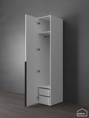 Шкаф Linnea MHR-1-3 2050х400х510 (Белый-М 11.1.2) в Кургане - kurgan.mebel24.online | фото 5