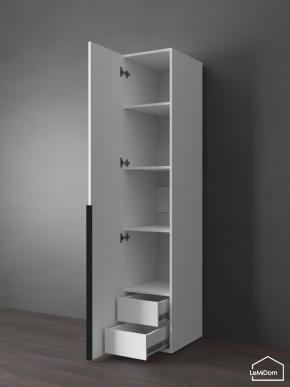 Шкаф Linnea MHR-1-3 2050х400х510 (Белый-М 11.1.2) в Кургане - kurgan.mebel24.online | фото 6