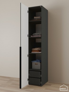 Шкаф Linnea MHR-1-4 2050х400х510 (Графит-М 11.1.25) в Кургане - kurgan.mebel24.online | фото 5