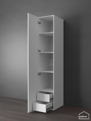 Шкаф Linnea MHR-1PO-4 2050х400х510 (Белый-М 11.1.1) в Кургане - kurgan.mebel24.online | фото 4