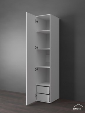 Шкаф Linnea MHR-1PO-4 2050х400х510 (Белый-М 11.1.1) в Кургане - kurgan.mebel24.online | фото 5