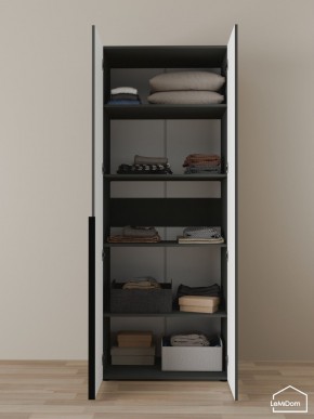 Шкаф Linnea MHR-2-2 2050х800х510 (Графит-М 11.1.25) в Кургане - kurgan.mebel24.online | фото 4