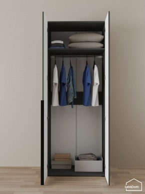 Шкаф Linnea MHR-2 2050х800х510 (Графит-М 11.1.25) в Кургане - kurgan.mebel24.online | фото 4